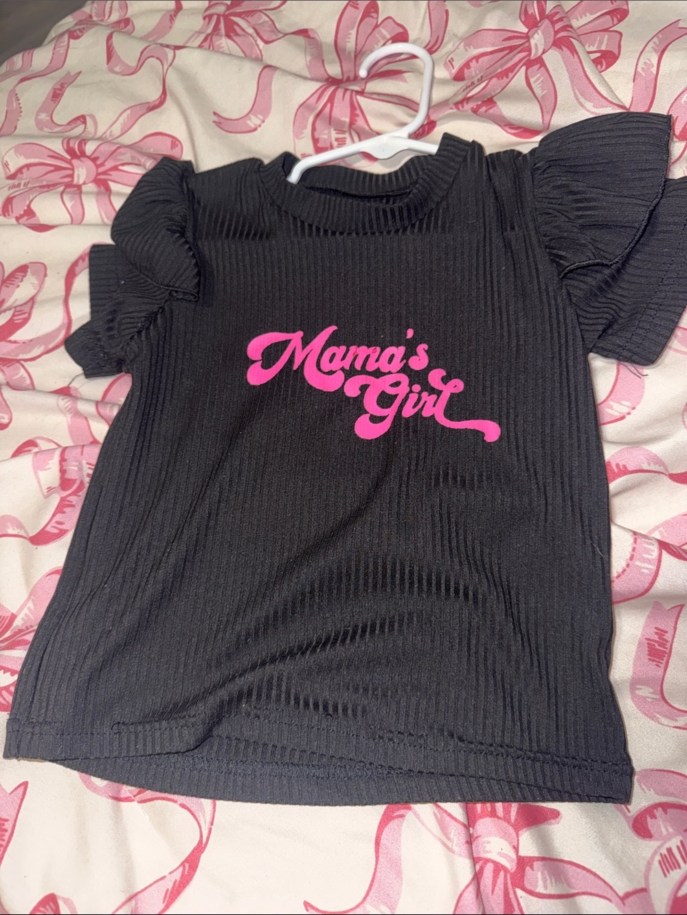 Mama's Girl Black Tee for Kids